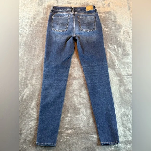American Eagle Women's Jeans Size 4 Long 360 Next Level Stretch Skinny - Picture 2 of 11